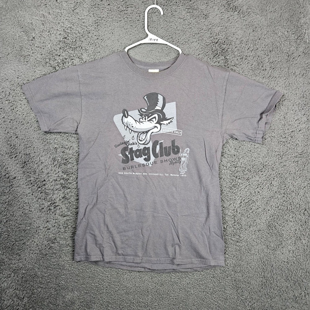 Stag Club Burlesque Shows Nightly Graphic T Shirt Mens Size Medium